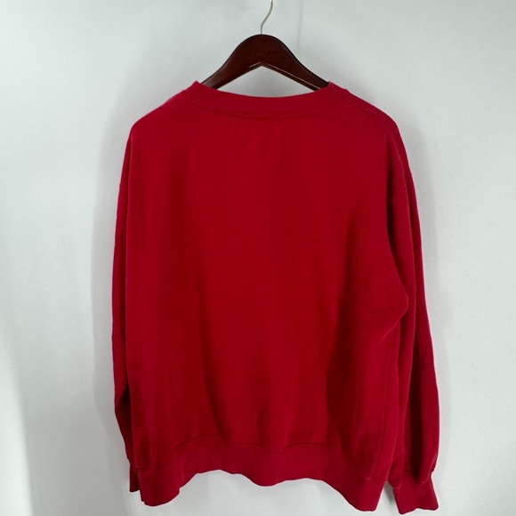 University Of Kansas Jayhawks Basketball Campus Authentic Mens Red Sweatshirt M - Picture 9 of 9